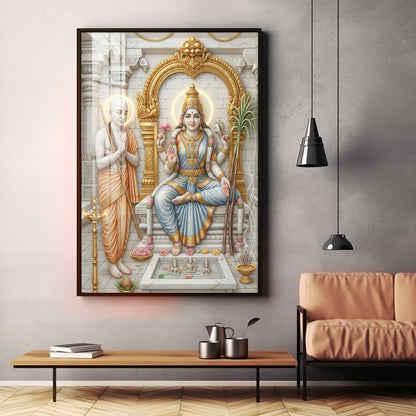 Lalita Tripurasundari Premium Acrylic Vertical Wall Art