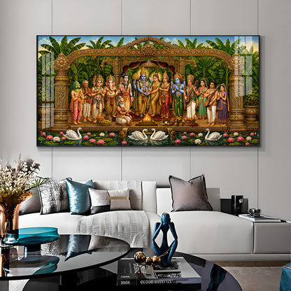 Hindu Deities Srinivasa Kalyanam Premium Acrylic Horizontal Wall Art