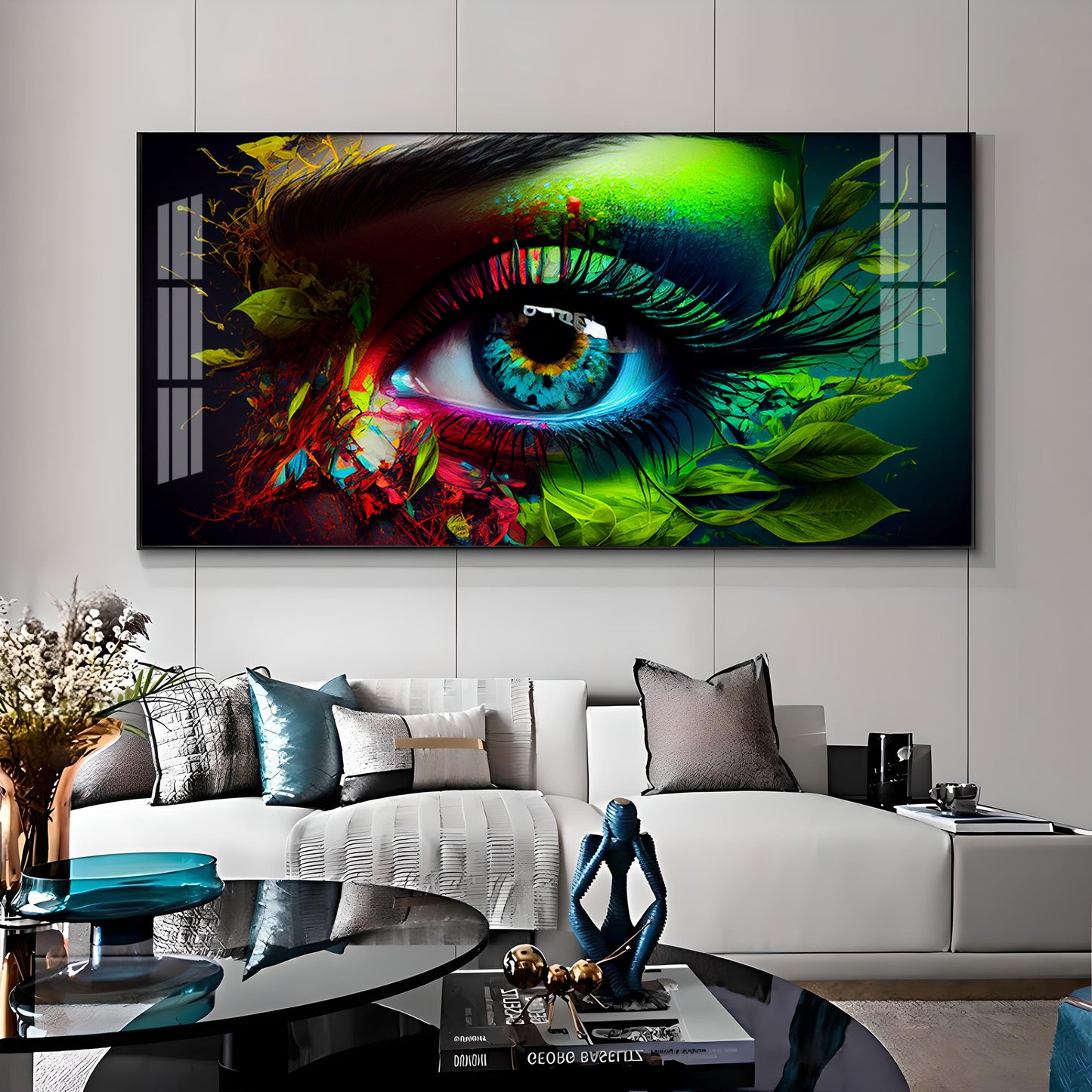 Colorful Eye Premium Acrylic Horizontal Wall Art