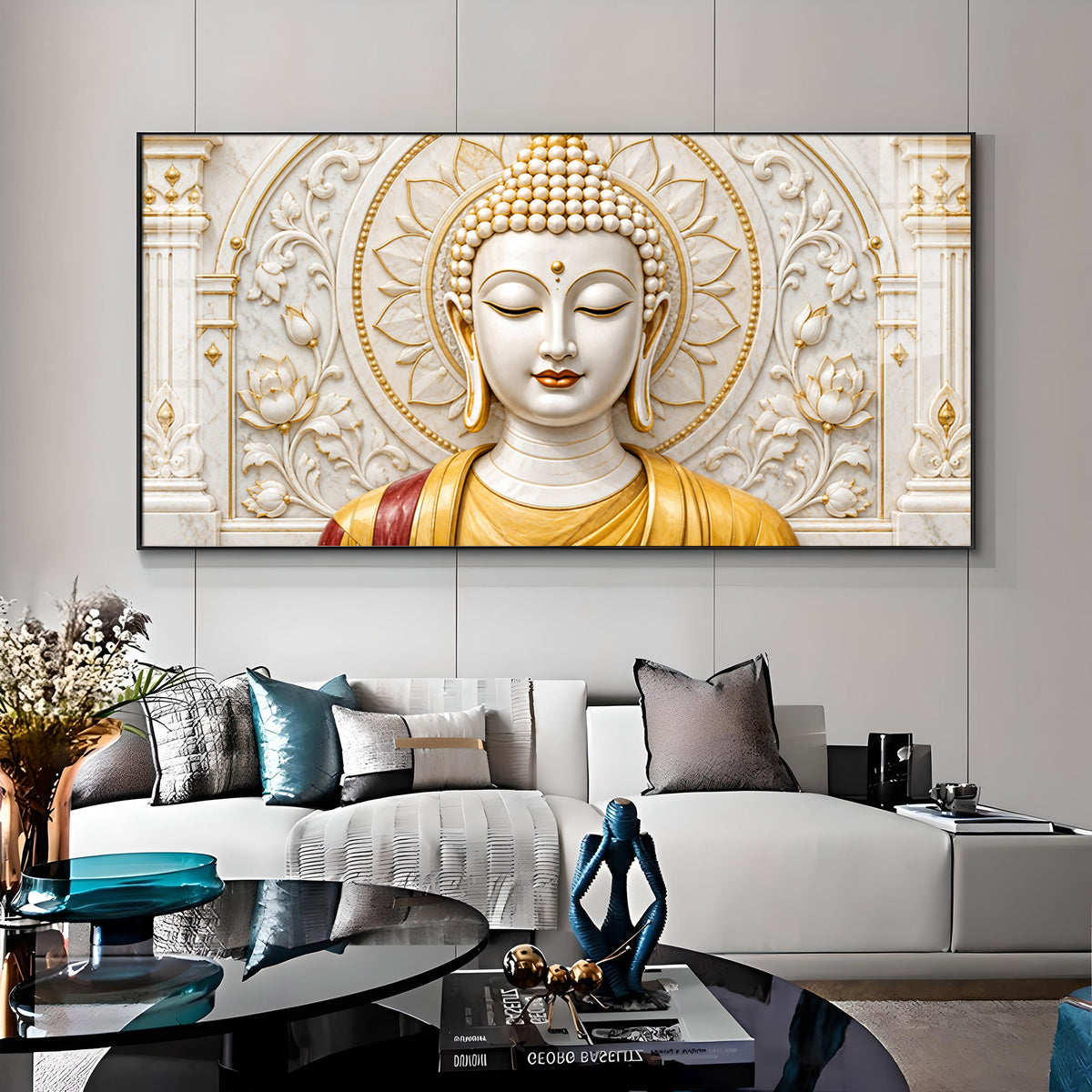 Peaceful Buddha Premium Acrylic Horizontal Wall Art