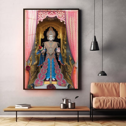 Shri Ghanshyam Maharaj Premium Acrylic Vertical Wall Art