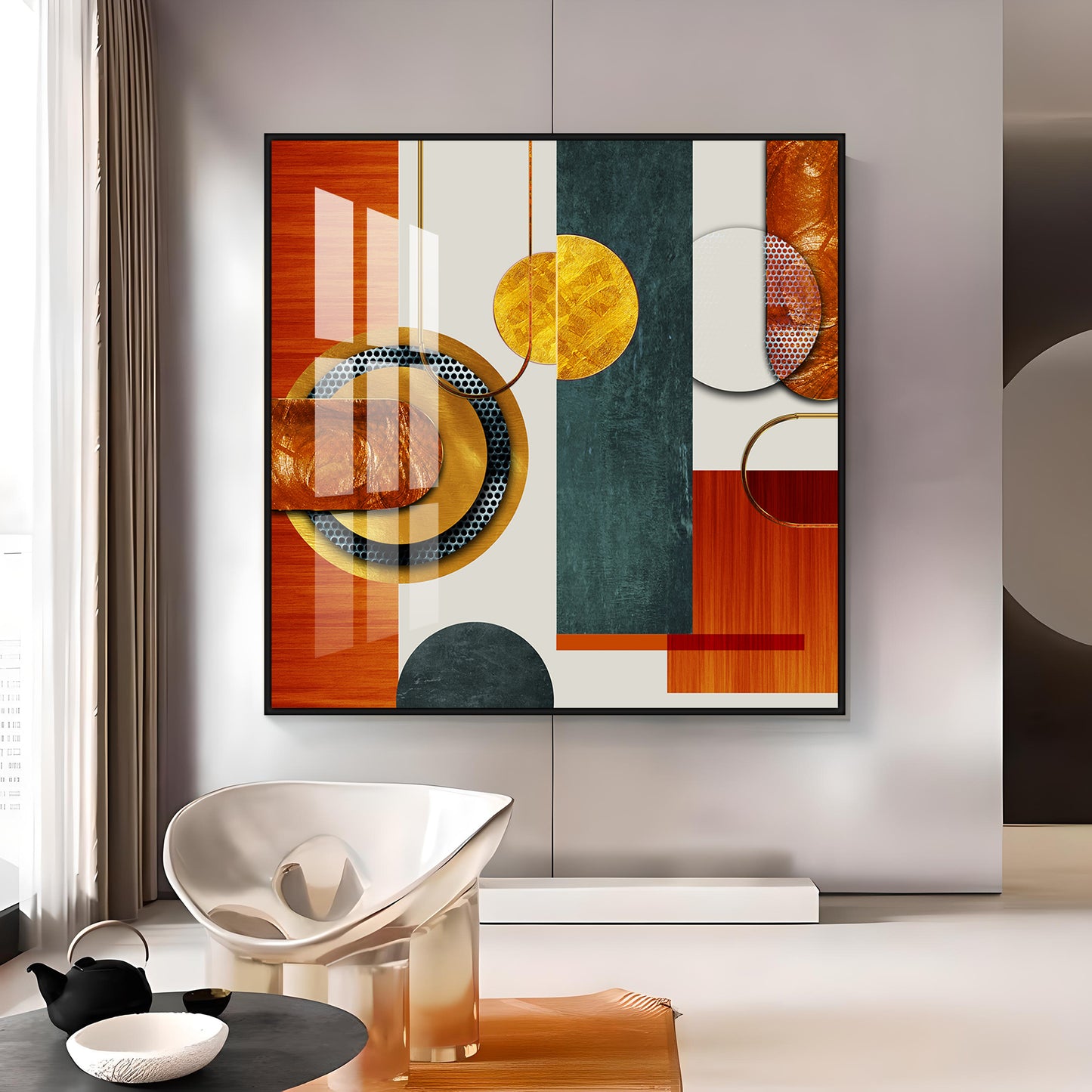 Modern Simple Style Premium Acrylic Square Wall Art