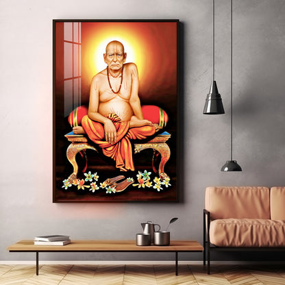 Portrait of Shri Swami Samartha Premium Vertical Acrylic Wall Art