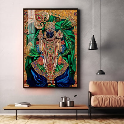 Lord Dwarkadhish Premium Acrylic Vertical Wall Art
