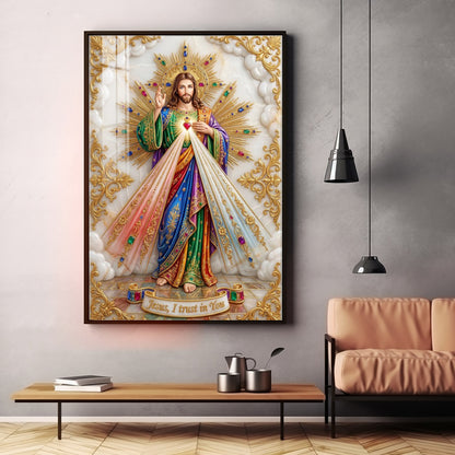 Divine Mercy Of Jesus Premium Acrylic Vertical Wall Art