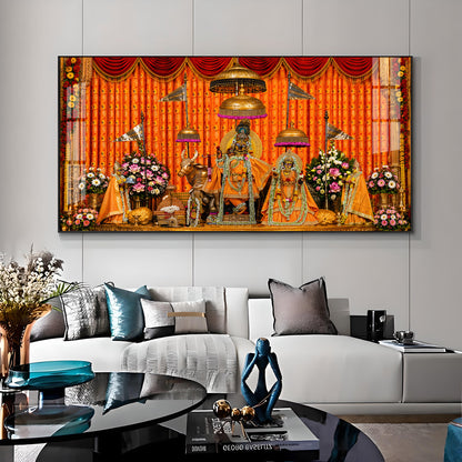 Lord Govind Dev Ji & Radha Rani Premium Acrylic Horizontal Wall Art