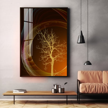 Bare Tree Premium Acrylic Vertical Wall Art