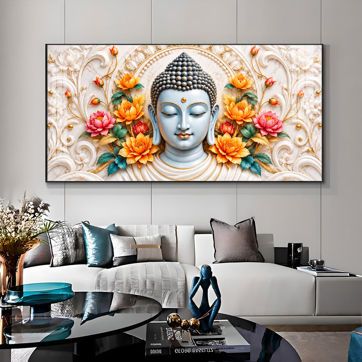 Serene Meditating Buddha Premium Acrylic Horizontal Wall Art