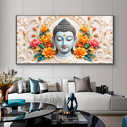 Serene Meditating Buddha Premium Acrylic Horizontal Wall Art