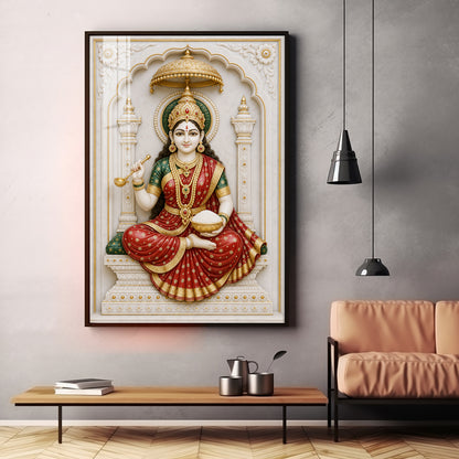Divine Mata Annapurna Premium Acrylic Vertical Wall Art