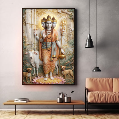 Dattatreya Bhagwan Ji Premium Acrylic Vertical Wall Art