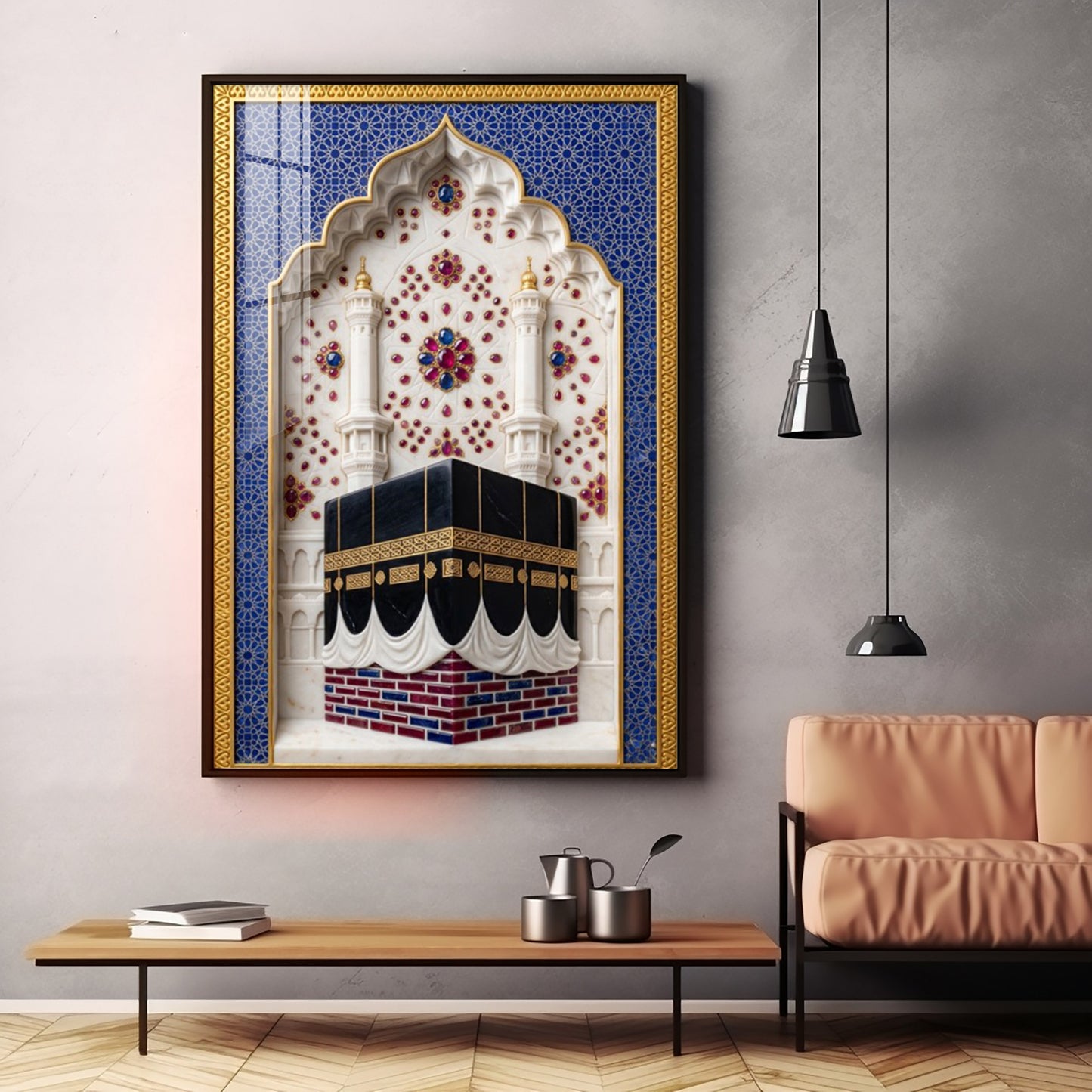 Holy Kaaba In Makkah Premium Acrylic Vertical Wall Art