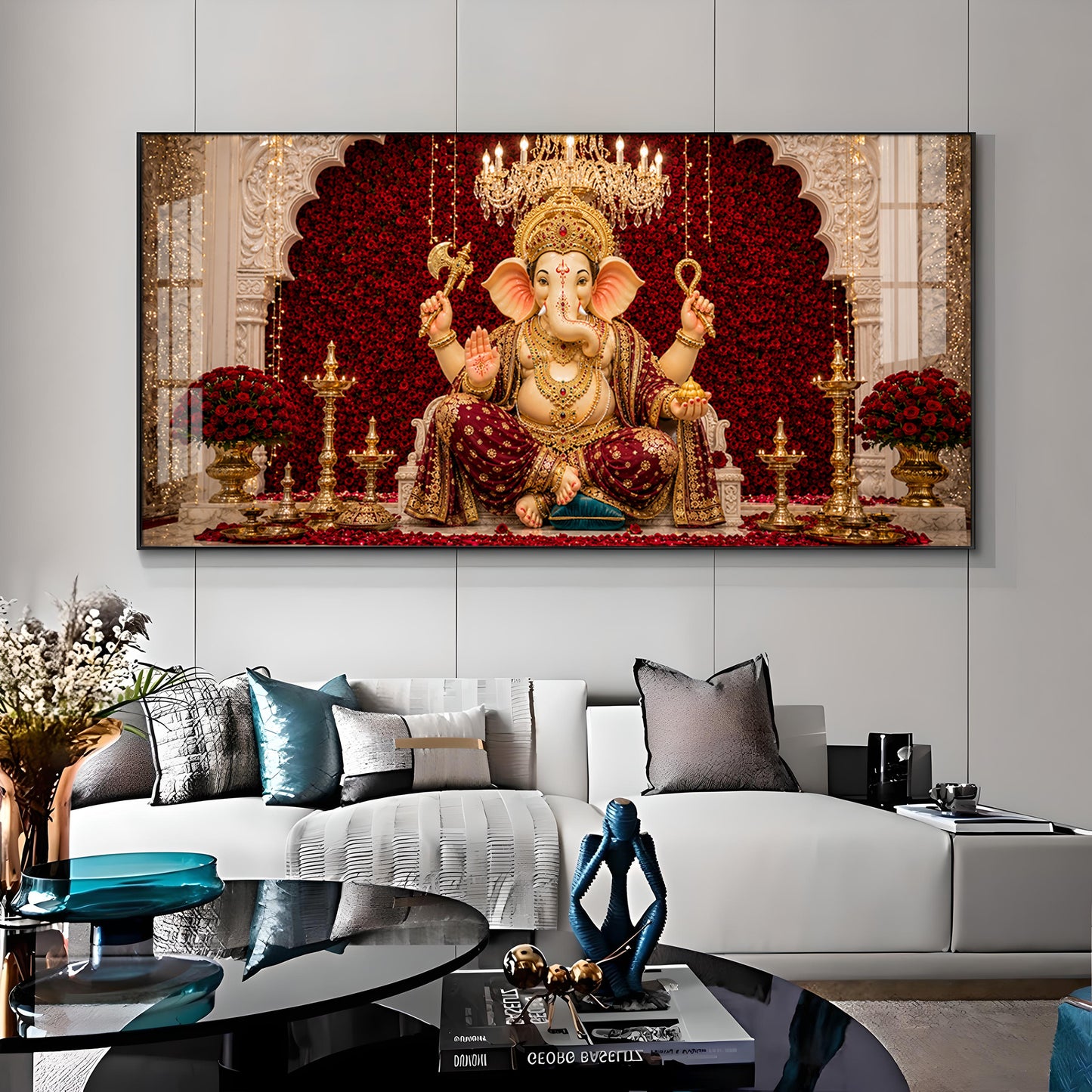 Ganpati Bappa Premium Acrylic Horizontal Wall Art