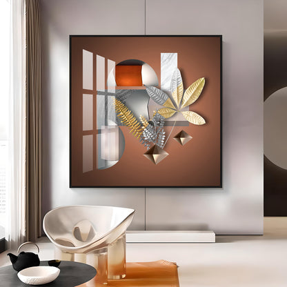 Nature's Luxe Harmony Premium Acrylic Square Wall Art