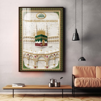 Holy Kaaba Premium Acrylic Vertical Wall Art