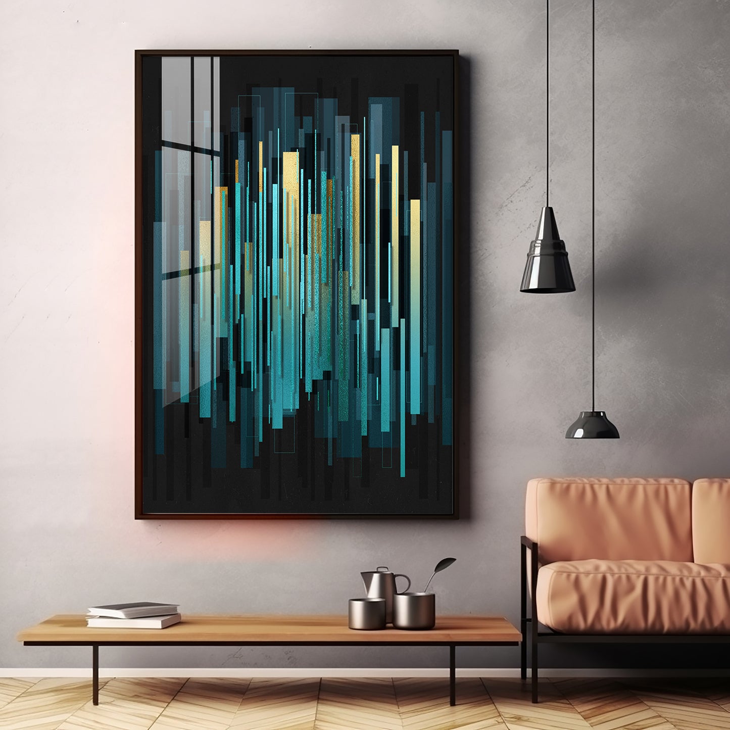 Celestial Harmony Premium Acrylic Vertical Wall Art