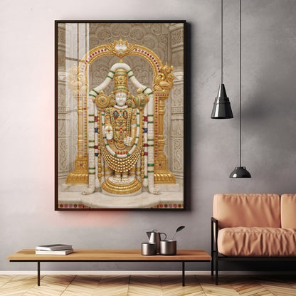 Lord Raja Ram Premium Acrylic Vertical Wall Art