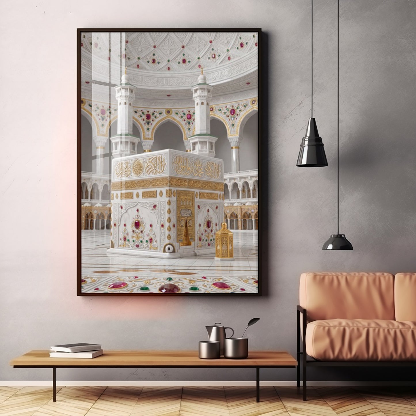 Masjid al-Haram in Mecca Premium Acrylic Vertical Wall Art