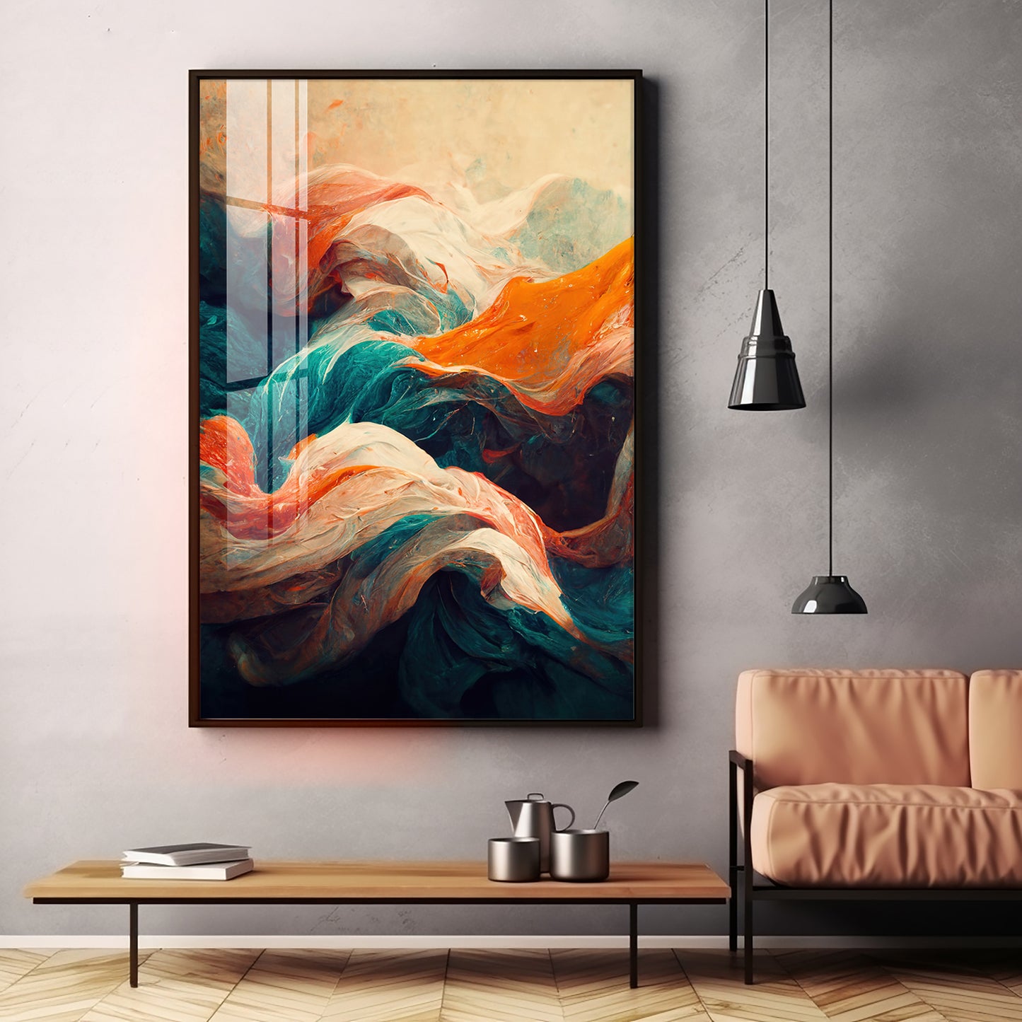 Colorwave Bliss Premium Acrylic Vertical Wall Art
