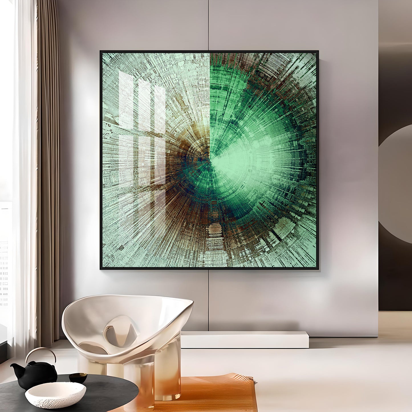 Sphere of Serenity Premium Acrylic Square Wall Art