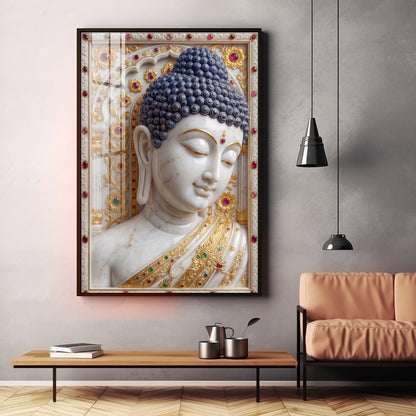 Divine Serenity Buddha Premium Acrylic Vertical Wall Art