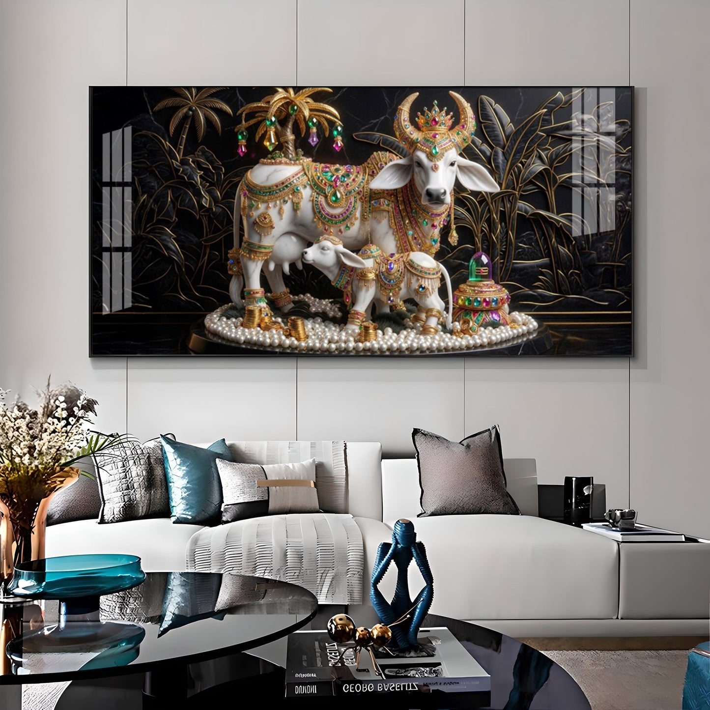 Sovereign Cow & Cub Premium Acrylic Horizontal Wall Art