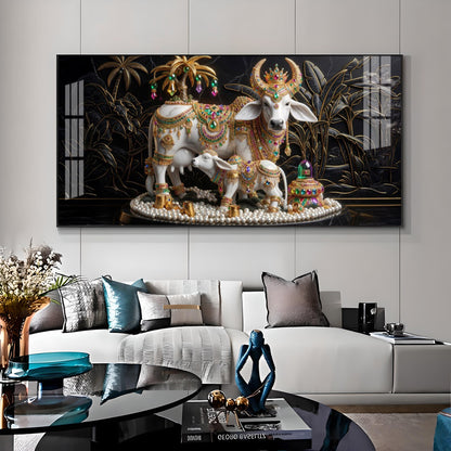 Sovereign Cow & Cub Premium Acrylic Horizontal Wall Art