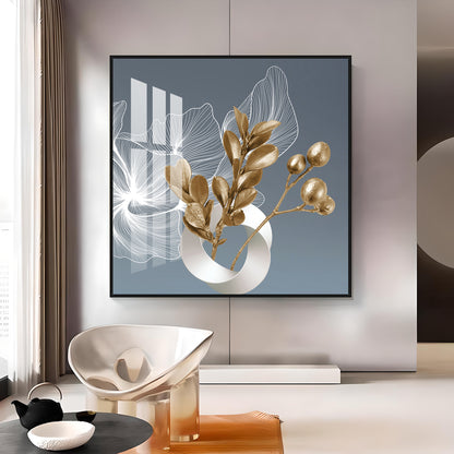 Nordic Golden Minimalism Premium Acrylic Square Wall Art