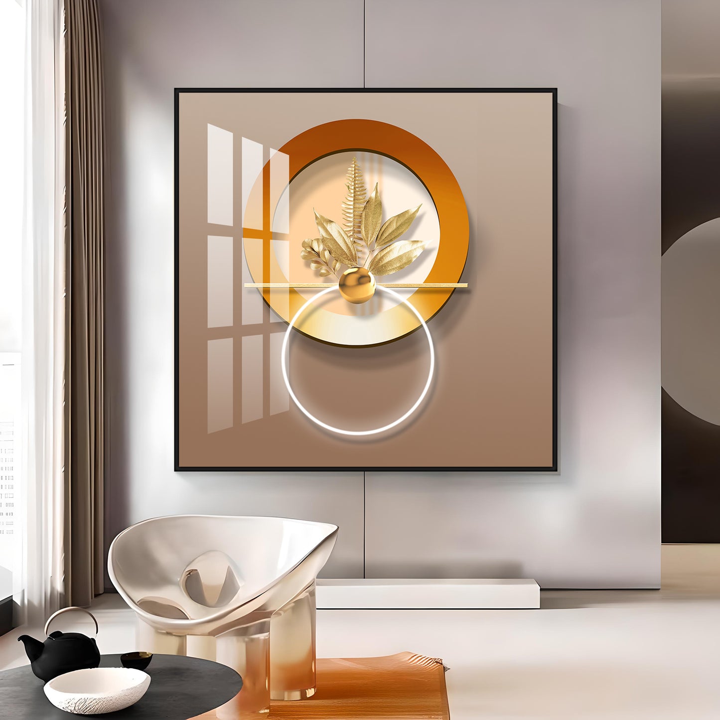 Symbolizing Nature & Elegance Premium Acrylic Square Wall Art