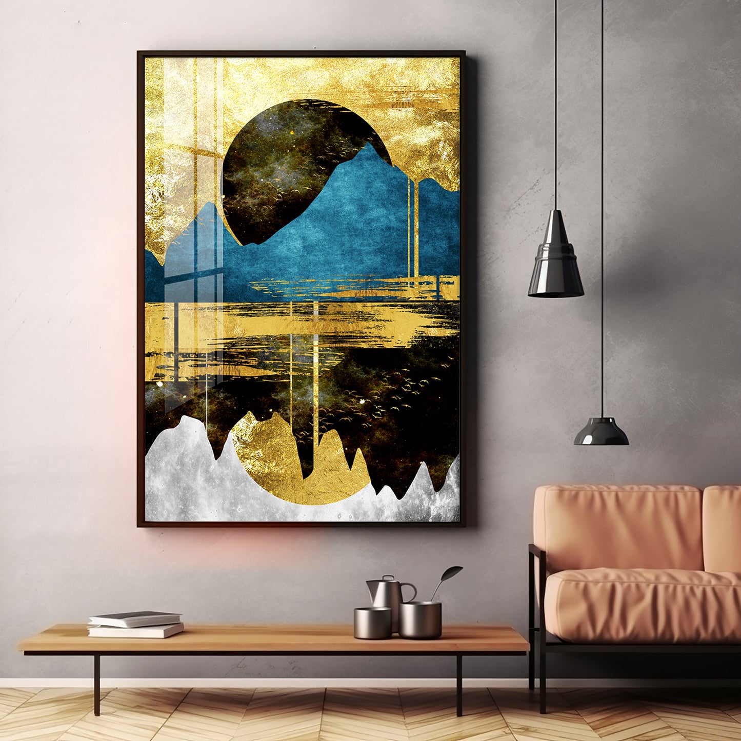 Mountain Glow Premium Acrylic Vertical Wall Art