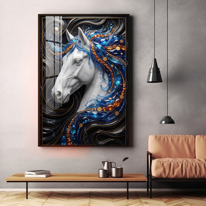 Mystic Horse Premium Acrylic Vertical Wall Art