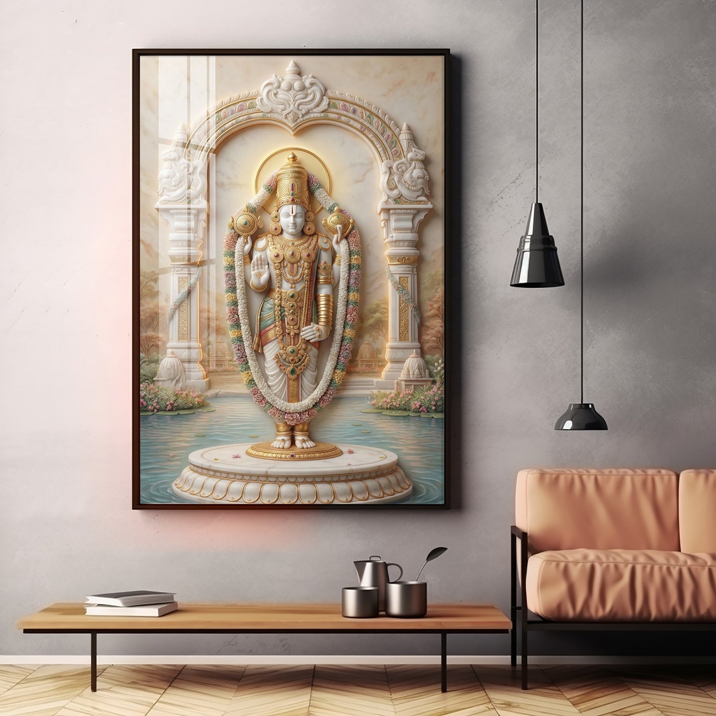 Sri Venkateswara Balaji Premium Acrylic Vertical Wall Art