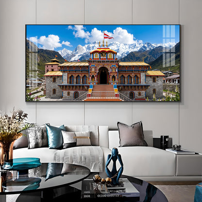 Badrinath Temple Premium Acrylic Horizontal Wall Art