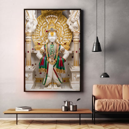 God Swaminarayan Premium Acrylic Vertical Wall Art