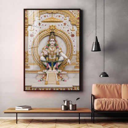 Lord Ayyappa Yoga Premium Acrylic Vertical Wall Art