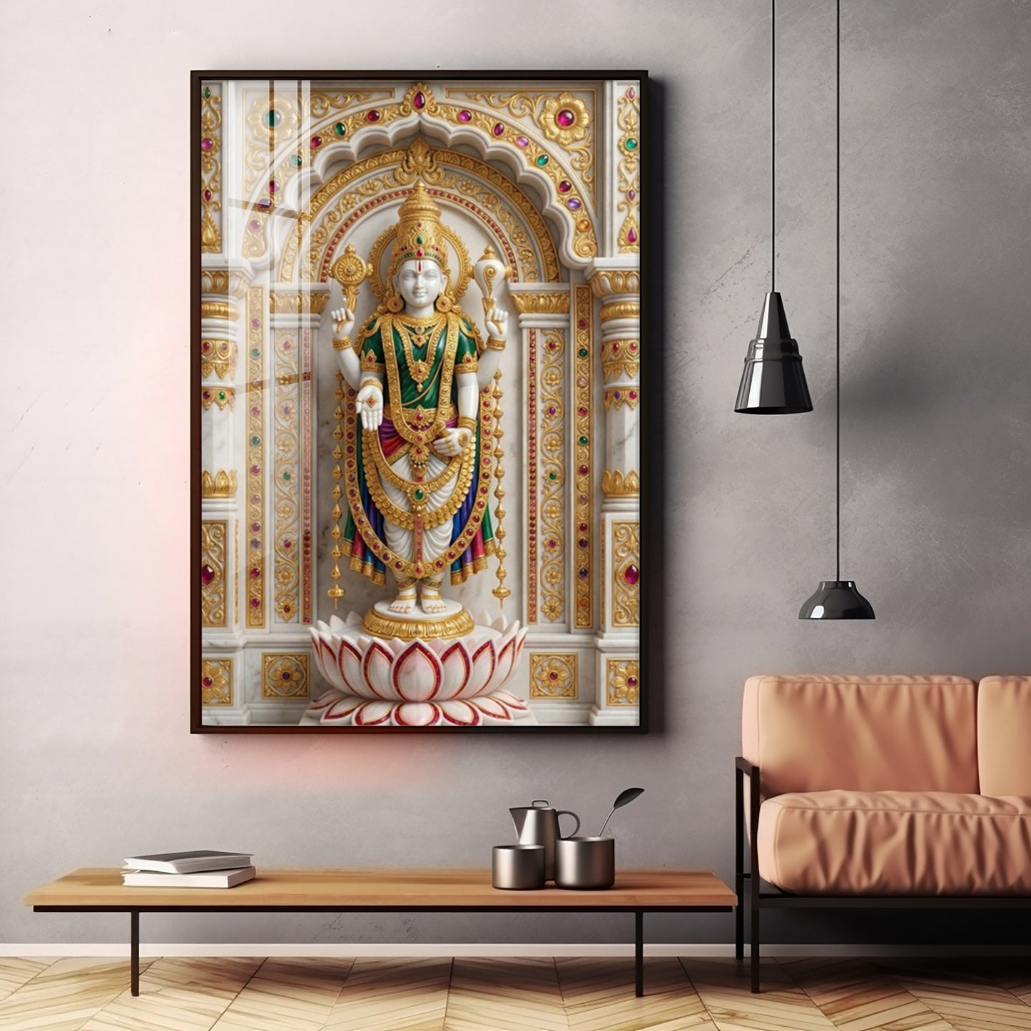 Divine Tirupati Bala Ji Premium Acrylic Vertical Wall Art
