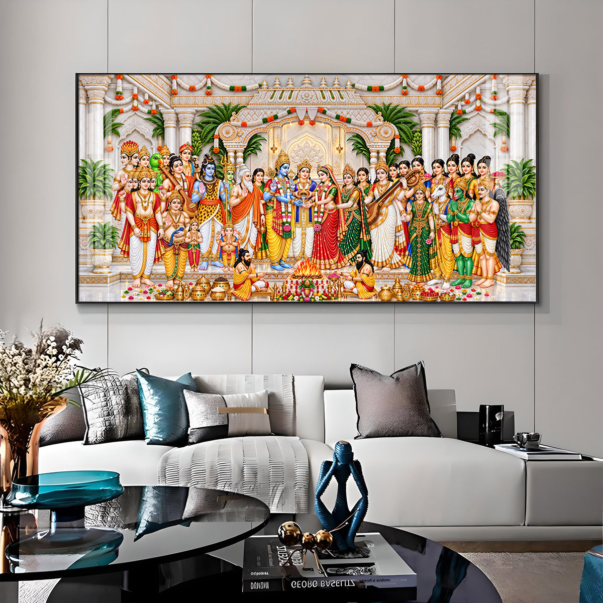 Srinivasa Kalyanam Divine Moment Premium Acrylic Horizontal Wall Art