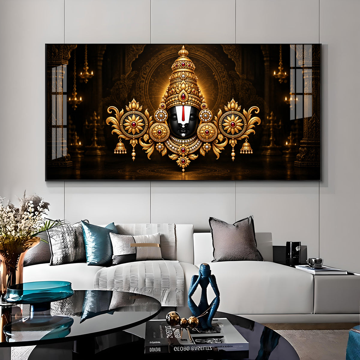 Lord Tirupati Balaji Premium Acrylic Horizontal Wall Art