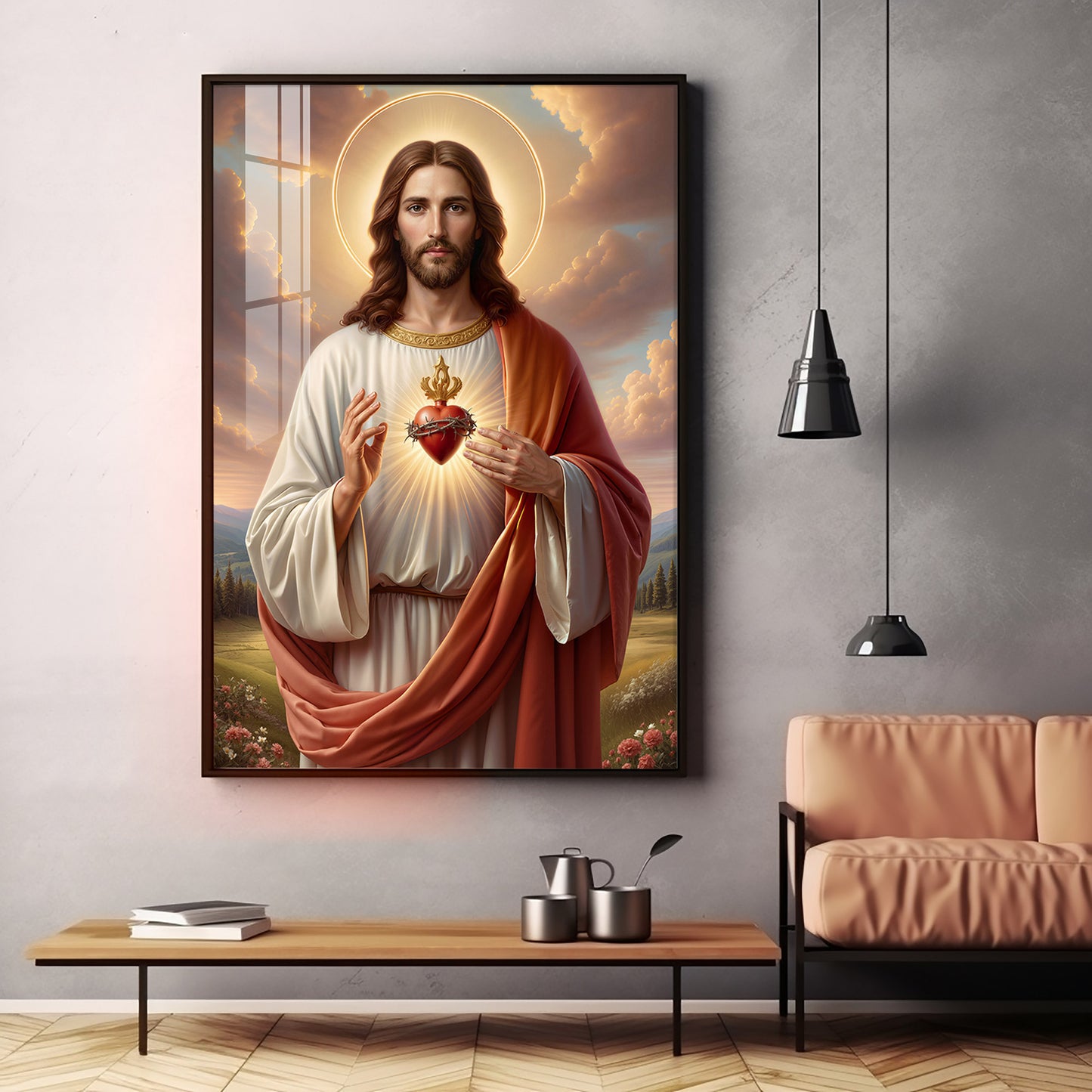 Emblem of Divine Love Premium Acrylic Vertical Wall Art