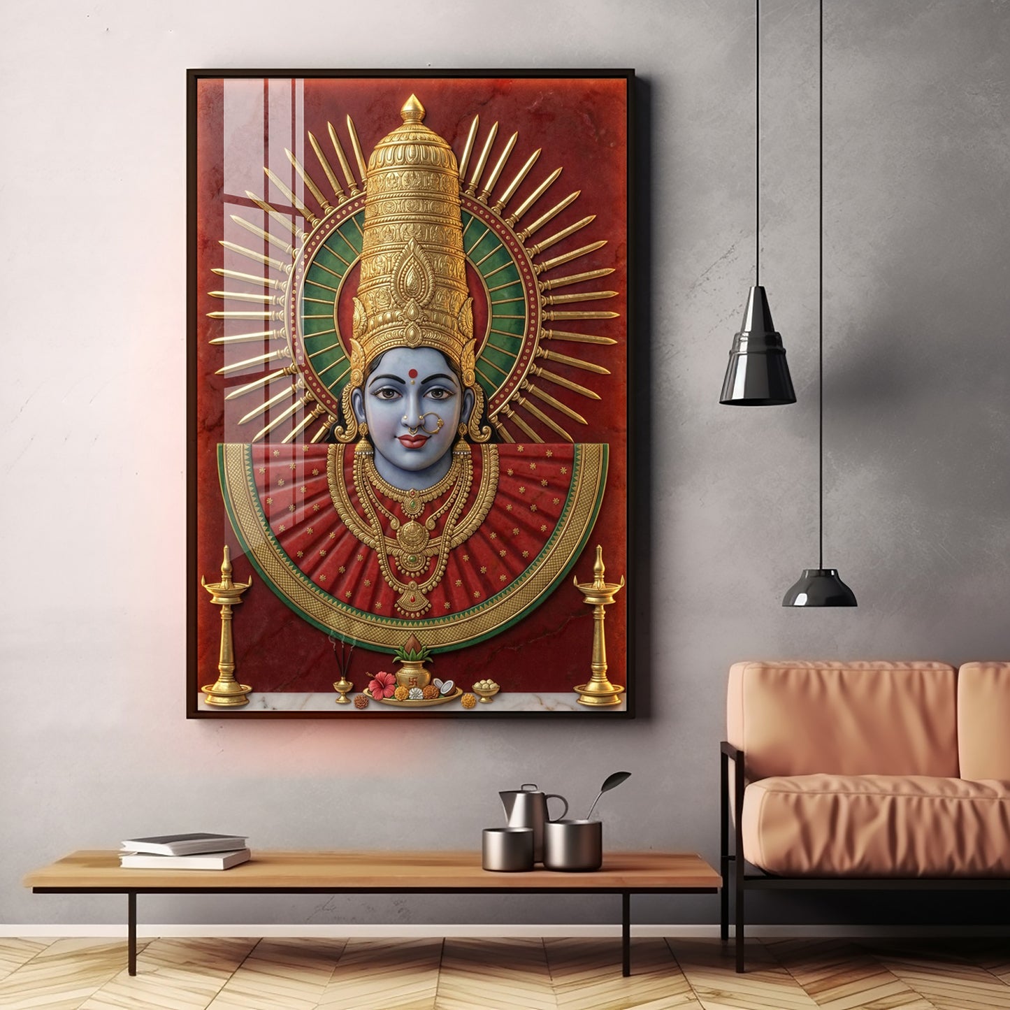 Renuka Yallamma Premium Acrylic Vertical Wall Art
