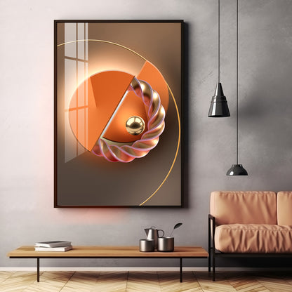 Abstract Geometry Premium Acrylic Vertical Wall Art
