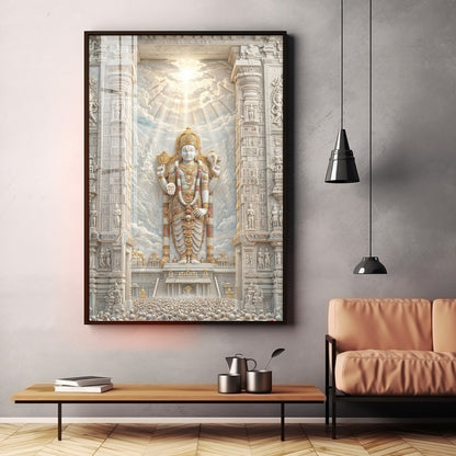Divine Venkateswara Premium Acrylic Vertical Wall Art