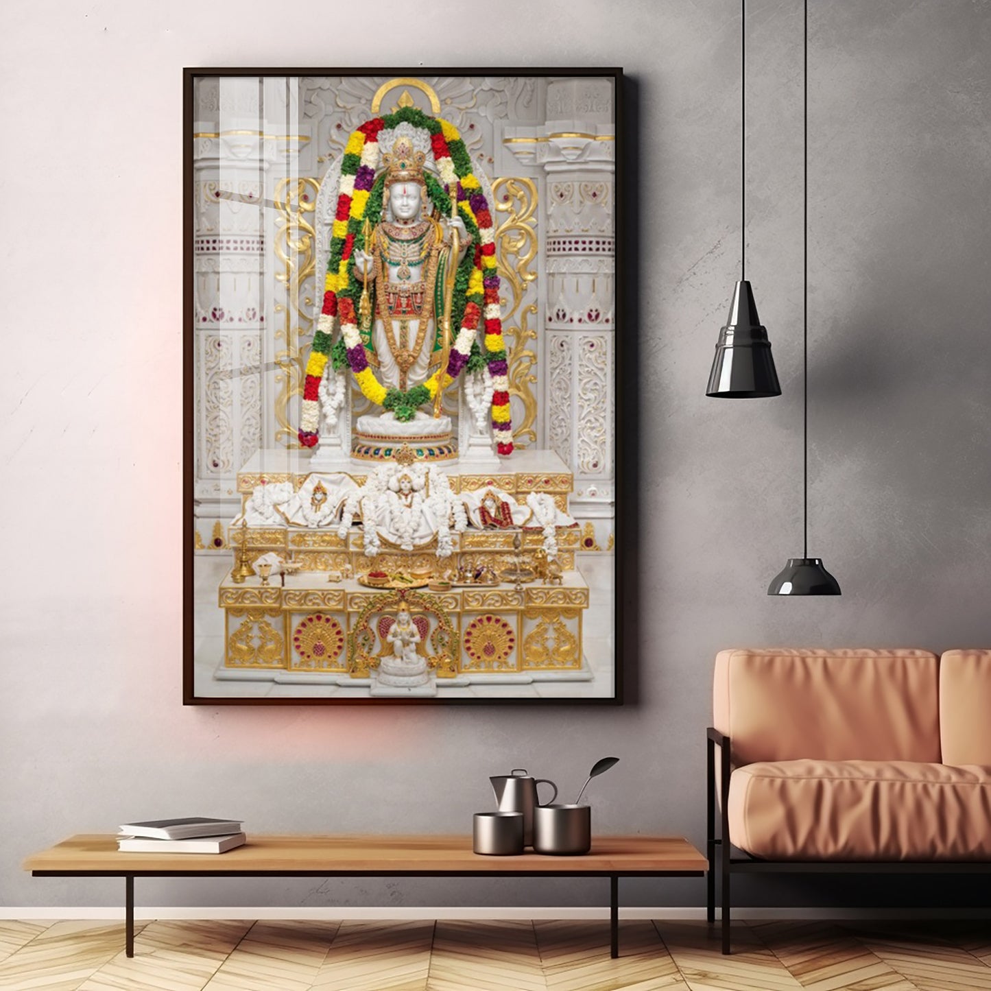 Divine Ram Lalla Premium Acrylic Vertical Wall Art