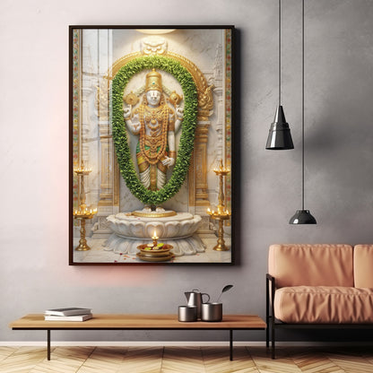 Balaji Srinivasa Premium Acrylic Vertical Wall Art