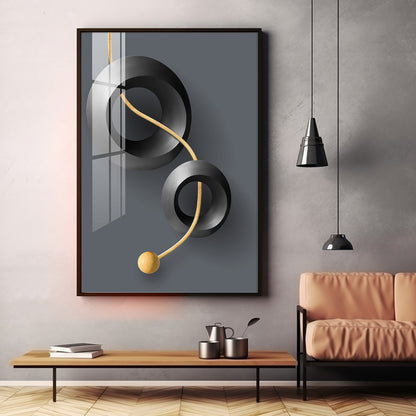 Aerial Rings Premium Acrylic Vertical Wall Art