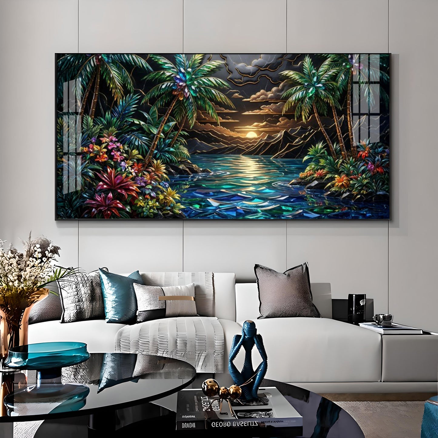 Tropical Beach Dream Premium Acrylic Horizontal Wall Art