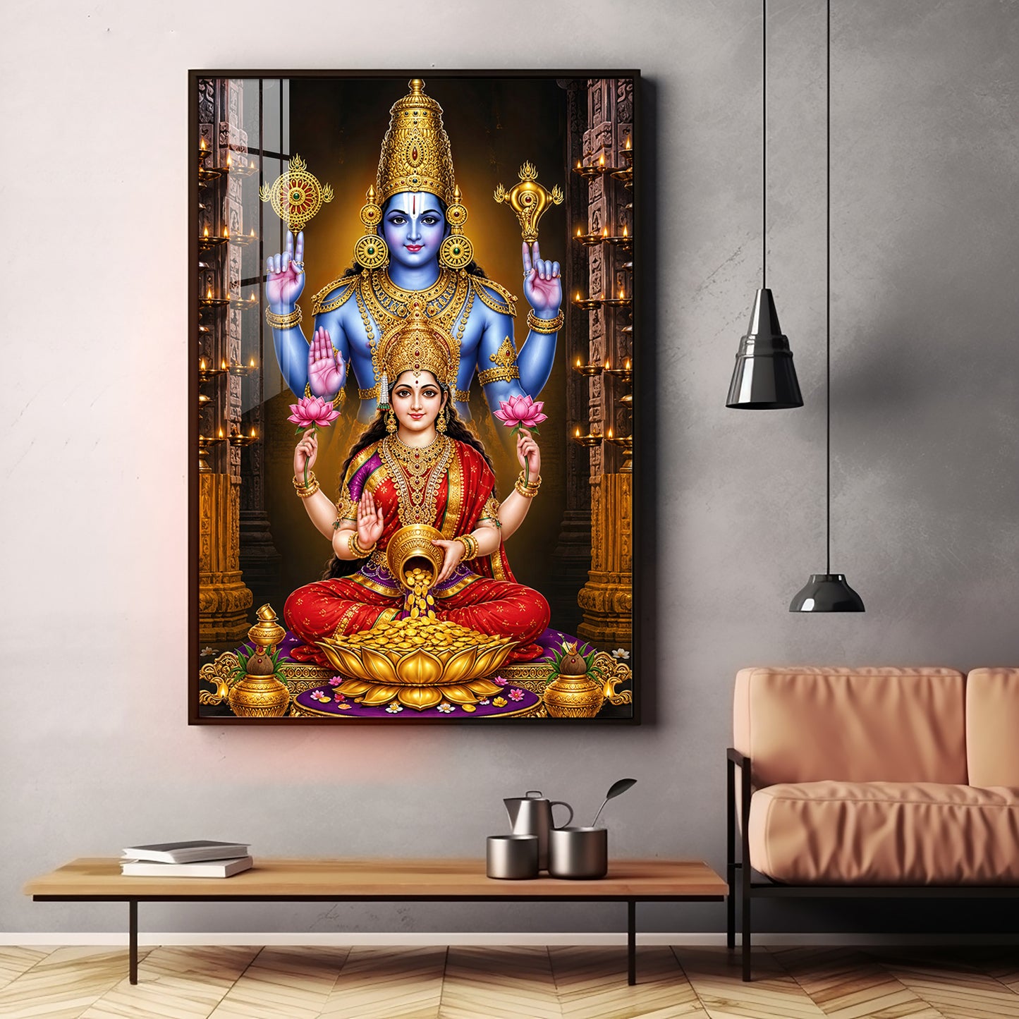 Lord Venkateswara Swamy Premium Acrylic Vertical Wall Art