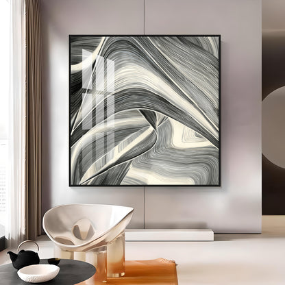 Linee Astratte Premium Acrylic Square Wall Art