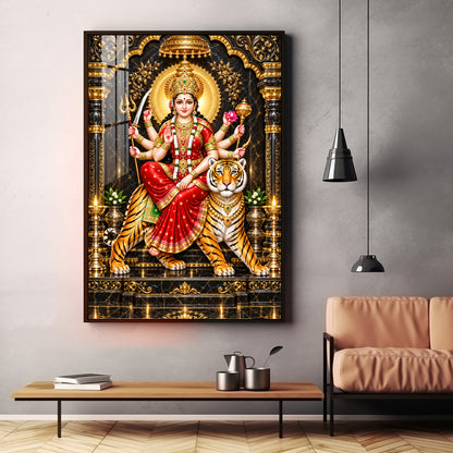 Divine Maa Ambe Premium Acrylic Vertical Wall Art