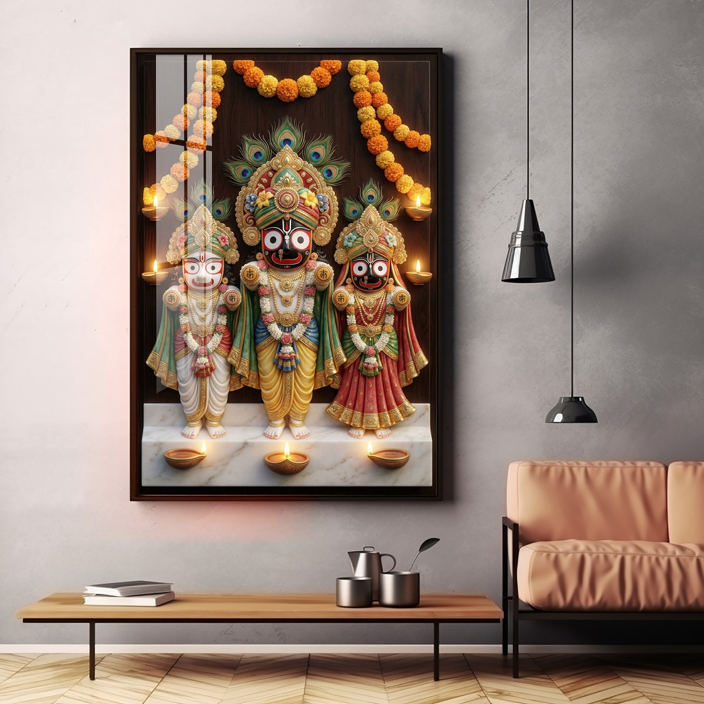 Jagannath Mahaprabhu Premium Acrylic Vertical Wall Art